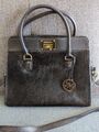 Michael Kors Tasche Schultertasche Handtasche Schwarz / gold