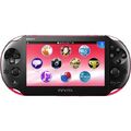 Sony Playstation Vita - Konsole #Slim schwarz-rosa + Stromkabel