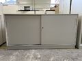 FM Aktensideboard 2 Ordnerhöhen weiß 160cm abschließbar