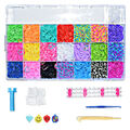 mituso XXL Loom Bands Starter Set Box 4200 Bänder 4400 Teile inkl. Webrahmen