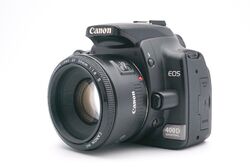 Canon EOS 400D + EF 50mm f1.8 II Spiegelreflexkamera DSLR Objektiv | Refurbished