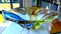 große schwere Glas Schale - MURANO -dekoratives Design- 32 x 20 cm - 2,5 kg