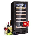 Weinkühlschrank 1 Zone 81 L Lagerschrank 29 Weinflaschen Touch Glas LED Schwarz