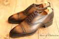 Tom Ford Burnished Brown Leather Oxford Shoes Mens UK 7 TT US 8 UVP: £1.100