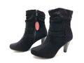 Marco Tozzi Damen Stiefel Gr. 39 Stiefeletten Ankle Boots Komfortschuhe Schwarz