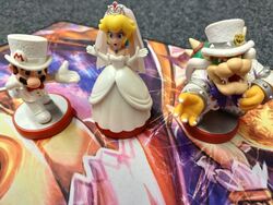 Nintendo Amiibo Super Mario Wedding Hochzeit Bowser Mario Peach 3er Figuren Set