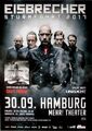 EISBRECHER - 2017 - Unzucht - In Concert - Sturmfahrt Tour - Poster - Hamburg