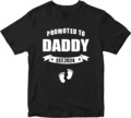  T-Shirt Promoted To Daddy EST 2022 Best Dad Vatertag Retro Neuheit lustiges T-Shirt