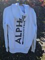 Alpha industries Kapuzenpullover,  Hoody, schwarz-weiß