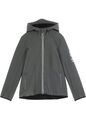 Softshelljacke mit Fleece und Kapuze Gr 116/122 Grau Jungen Softshell-jacke Neu*