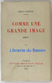 Comme une grande image Jean Cassou 1931 SP