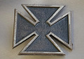 Malteser Kreuz /"eisernes Kreuz" Brustabzeichen Krew/Blut - 925 Silber / 27x27mm