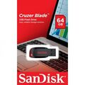 Sandisk Cruzer Blade UDB Stick, 64GB, 128-bit AES, SecureAccess 64 GB rot