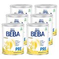 Nestlé BEBA Pre Anfangsmilch (6 x 800g) Anfangsnahrung von Geburt an