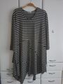 Gracja Lagenlook Tunika Jersey Longshirt in Braun/Grau Melange ca. L neuwertig