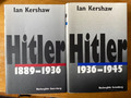 Ian Kershaw. Hitler. 1889 - 1936 & 1936 - 1945. 2 Bde. Büchergilde Gutenberg.