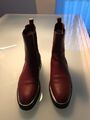 Exklusive Stiefeletten Boots  Bally, Gr. 38, weinrot-schwarz, neuwertig Leder!