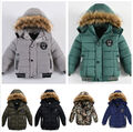 Warm Winter Parka jacke Kinder Jungen Dicker Mantel Trends Tarnung Mantel Kapuze