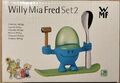 WMF Eierbecher McEgg blau | Eier Becher Willy Mia Fred Set2 mit Löffel NEU & OVP