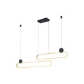 Trio Lighting LED-Hängeleuchte Grant dimmbar CCT messing Deckenlampe Pendellampe