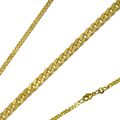 Collier Panzerkette flach 585/14K Gelbgold 1,50-2,50mm 38-60cm massive Halskette