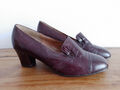 HASSIA SANA SANDRA Pumps Gr. 41 Gr. 7 W G 1/2 bordeaux Vintage Rockabilly Granny