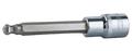 KS TOOLS 1/2" CHROMEplus Bit-Stecknuss Innensechskant,Kugelkopf, lang, 8 mm, ...