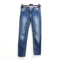 ACNE KEX/TRAD Damen W26 L32 Skinny Jeans Denim Hose schmale Passform blauer Reißverschluss