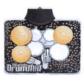 Mini Drum Kit für Kinder Trommelmatte Weihnachten Geschenk Neuheit Musikalische Spielmatte Teach Rhythmus