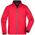 James & Nicholson Herren Zip-Off Softshell Jacke JN1122 Gr. S red/black