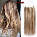 Wire In 100% Remy Echthaar Extensions Haar Weft On Haarteil Stirnband 120g DICK