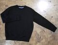 NEU Kingfield Vögele Sweat Pullover Gr.L 50 schwarz feiner Rippstrick Rundhals