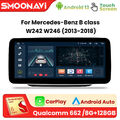 Built in Carplay Touch Screen 128GB Autoradio GPS For Mercedes Benz B W246 W242 