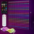 Curtain Lights DIY 400 LEDs Lichtervorhang 300+ Modi mit App Fernbedienung,Musik