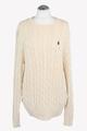 Polo Ralph Lauren Damen Pullover Gr. 38 (M) Creme Baumwolle Pullover Pullover