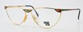 DOLCE VITA CASANOVA Brille NM12 C08 54/20  Vintage Gold Oval Kunstvolle Bemalung