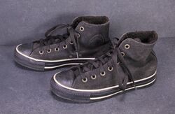 Converse All Star Classic Chucks High Sneaker Gr. 36,5 grau Leder Fell CB2434