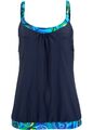 Neu Tankini Oberteil Gr. 38 Marineblau Tankinioberteil Bademode Schwimm-Bade-Top