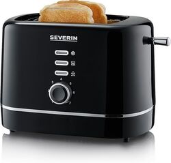 SEVERIN Automatik-Toaster kleiner Toaster für 2 Scheiben Auftauen und Erwärmen