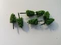 9 Stück Modell Bäume Grün 1:500 für deinen Flughafen Diorama 4  - 5 cm 