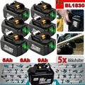 4x Für Original Makita Akku 18V 6,0Ah 8Ah 9Ah BL1860B BL1850B BL1840 BL1830B LED