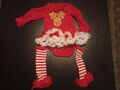 Strampelanzug Body Weihnachten Babybekleidng rot elch set