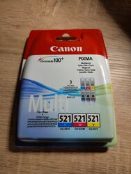 Canon CLI-521 Multipack Tintenpatrone - Cyan/Magenta/Gelb