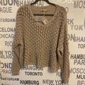 MARTA PULLOVER ONE SIZE HÄCKEL-Pullover ,Beige,Neu,6K2,UVP 59,90€