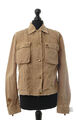 Belstaff The Aviator Damen Army Jacke D 42 beige khaki uni kurz Twill Baumwolle