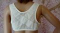 Posture X Bra 90C Rückenstütze Spitze BLUME Mieder VORDERVERSCHLUSS BH Weiss BH5