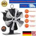 6 Flügel Kaminofen Ventilator Stromloser Stove Fan Ofenventilator Gebläse Lüfter