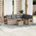 Gartenmöbel Sofa Garten Garnitur Lounge Sitzgruppe mit Kissen Poly Rattan vidaXL