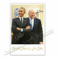 Barack Obama & Joe Biden 46. Präsident der USA  ++  Autogrammfoto 