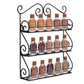 Gewürzregal Wandregal Metall Gewürzständer Spice Organizer mit 3 Etagen DE